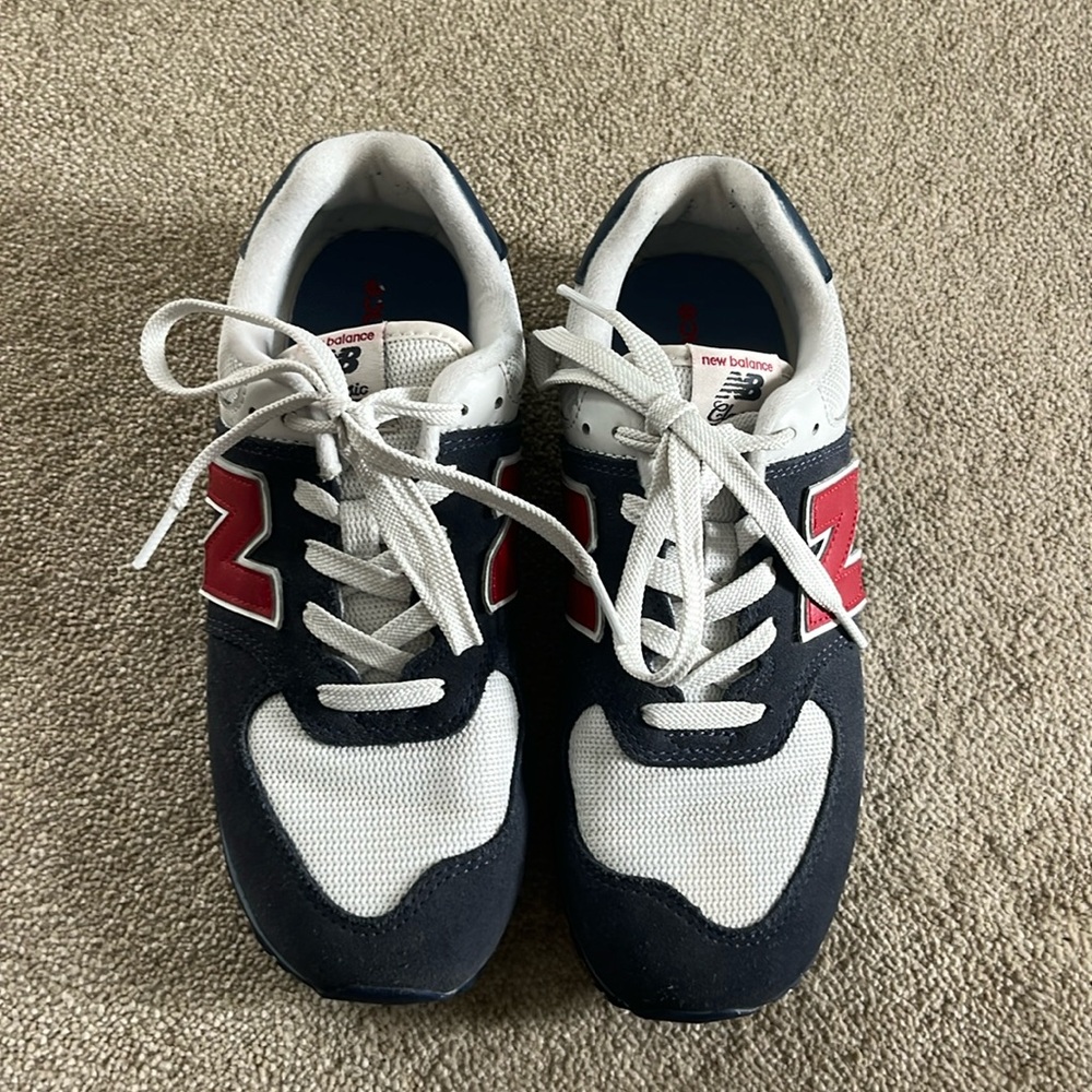 New Balance sneakers.